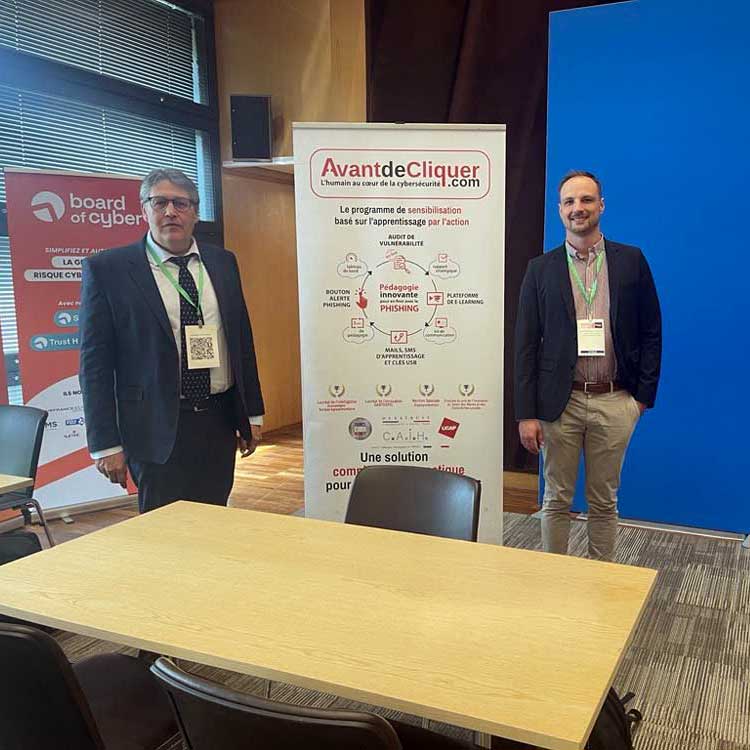 Mickaël Galan et Jean Geelhand de Merxem lors de la Journée souveraineté numérique à Bercy