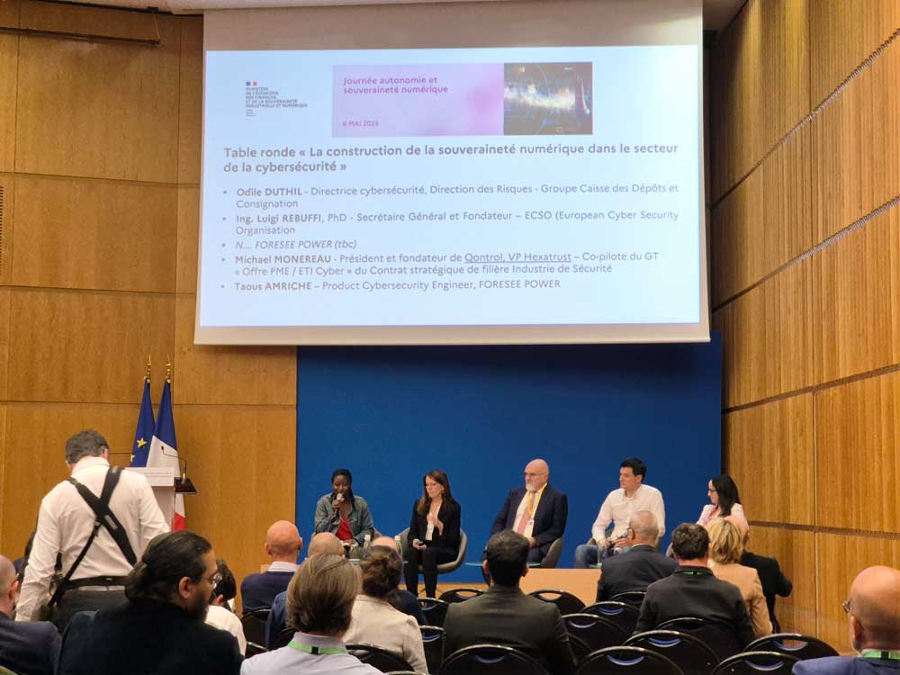Table ronde sur la souveraineté numérique dans le secteur de la cybersécurité, Journée du 6 mai 2025 à Bercy