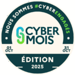 Logo officiel du Cybermois 2025 par cybermalveillance.gouv.fr